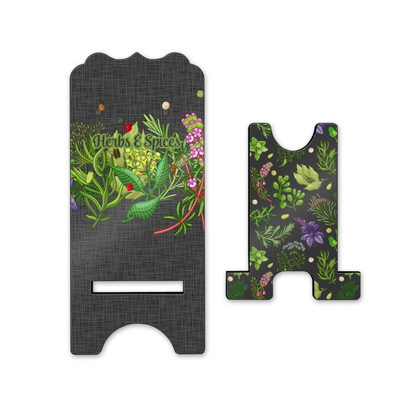 Herbs & Spices Stylized Phone Stand - Front & Back - Small