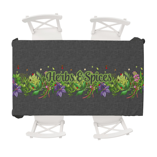 Custom Herbs & Spices Tablecloth - 58"x102" (Personalized)