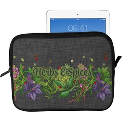 Herbs & Spices Tablet Case / Sleeve - Large (Personalized)