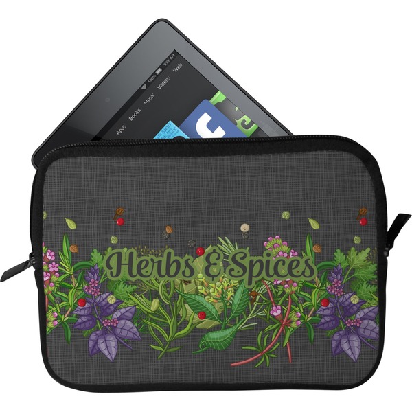 Custom Herbs & Spices Tablet Case / Sleeve - Small (Personalized)