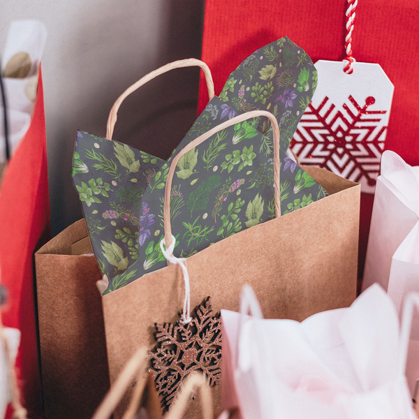 Herbs & Spices Tissue Paper - In Gift Bag