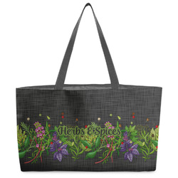 Herbs & Spices Beach Totes Bag - w/ Black Handles