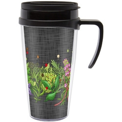 Herbs & Spices Acrylic Travel Mug with Handle (Personalized)