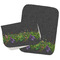 Herbs & Spices Two Rectangle Burp Cloths - Open & Folded
