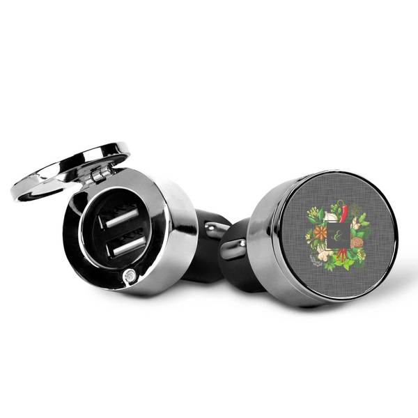 Herbs & Spices USB Car Charger - Open & Closed