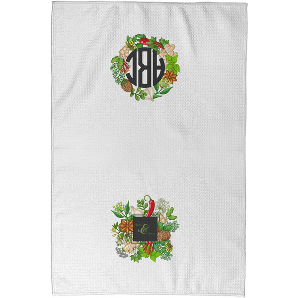 Herbs & Spices Waffle Towel - Partial Print - Approval Image