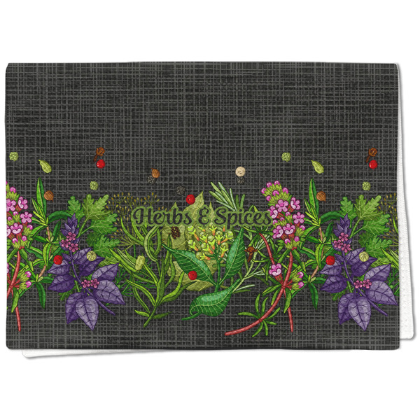 Custom Herbs & Spices Kitchen Towel - Waffle Weave