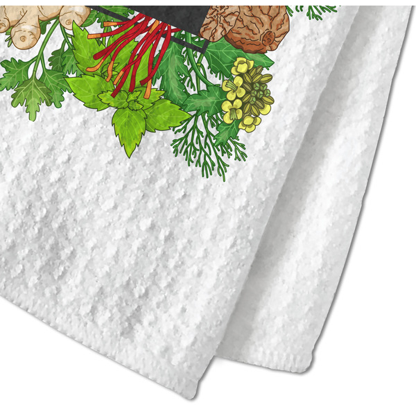 Herbs & Spices Waffle Weave Towel - Closeup of Material Image