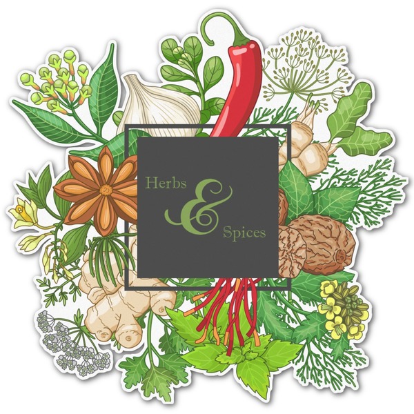 Custom Herbs & Spices Graphic Decal - Large (Personalized)