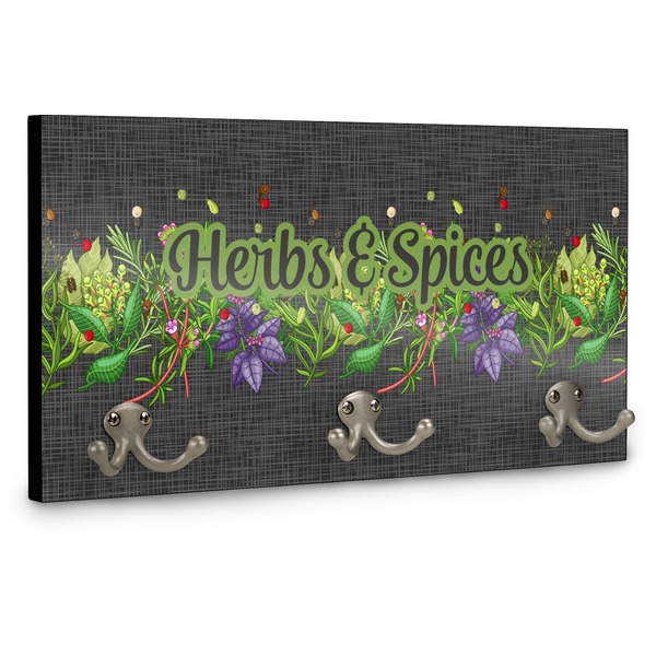 Herbs & Spices Wall Mounted Coat Hanger - Side View