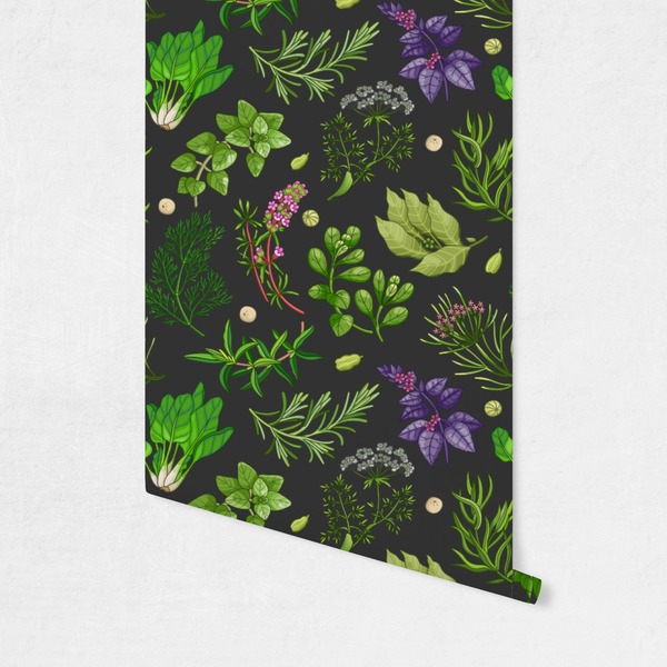 Herbs & Spices Wallpaper on Wall