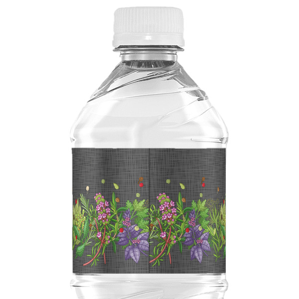 Herbs & Spices Water Bottle Label - Back View