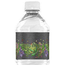 Herbs & Spices Water Bottle Labels - Custom Sized