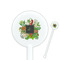 Herbs & Spices 5.5" Round Plastic Stir Sticks - White - Single Sided