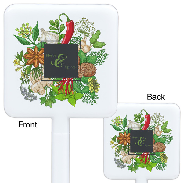 Herbs & Spices White Plastic Stir Stick - Double Sided - Approval