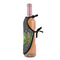 Herbs & Spices Wine Bottle Apron - DETAIL WITH CLIP ON NECK