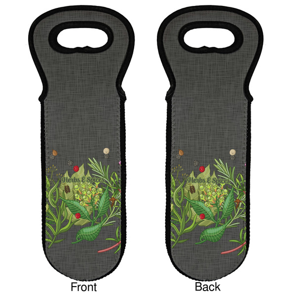 Herbs & Spices Wine Tote Front & Back