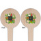 Herbs & Spices Wooden 4" Food Pick - Round - Double Sided - Front & Back