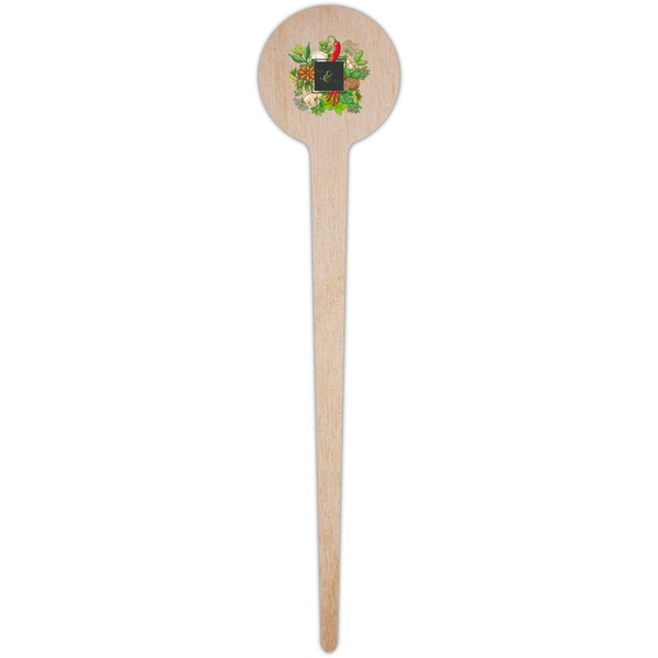 Herbs & Spices Wooden 4" Food Pick - Round - Single Pick