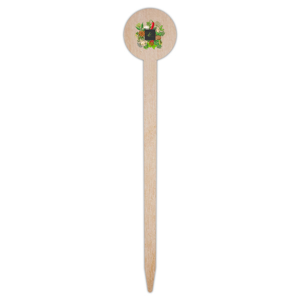 Herbs & Spices Wooden 6" Food Pick - Round - Single Pick