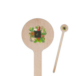 Herbs & Spices 7.5" Round Wooden Stir Sticks - Single Sided