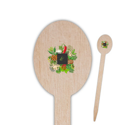 Herbs & Spices Oval Wooden Food Picks - Single Sided