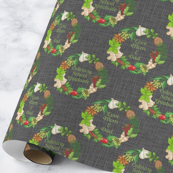 Custom Herbs & Spices Wrapping Paper Roll - Large - Matte