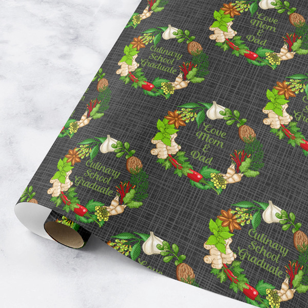 Custom Herbs & Spices Wrapping Paper Roll - Medium