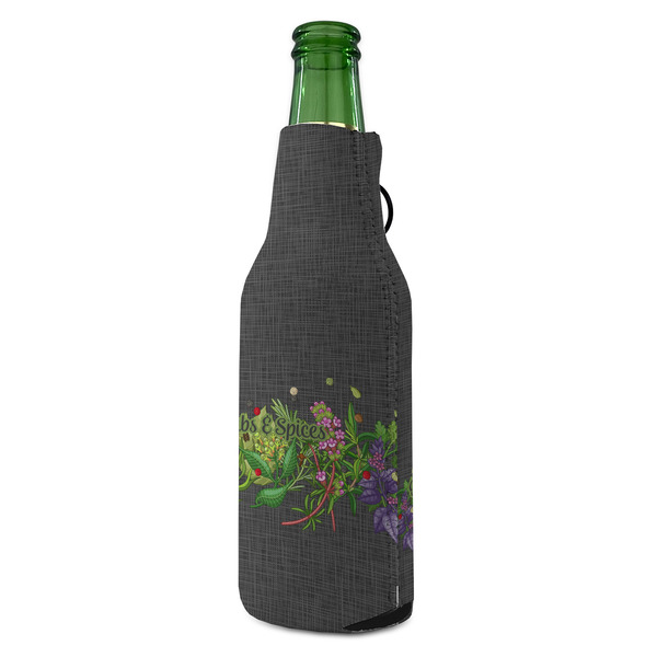 Herbs & Spices Zipper Bottle Cooler - ANGLE (bottle)