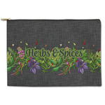 Herbs & Spices Zipper Pouch - Large - 12.5"x8.5" (Personalized)