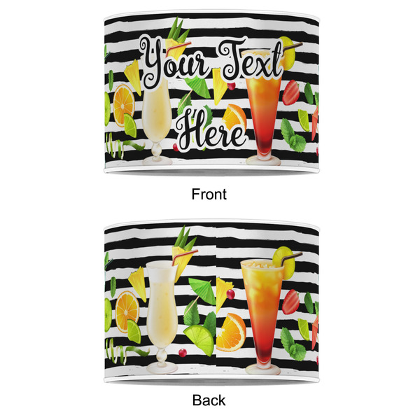 Cocktails 12" Drum Lampshade - APPROVAL (Poly Film)