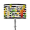 Cocktails 12" Drum Lampshade - ON STAND (Fabric)