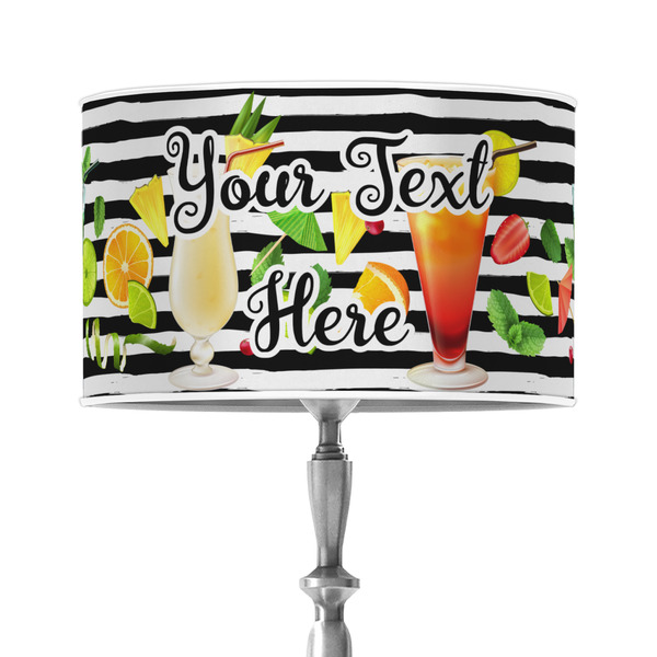 Custom Cocktails 12" Drum Lamp Shade - Poly-film (Personalized)