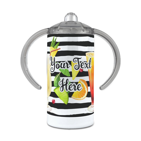 Custom Cocktails 12 oz Stainless Steel Sippy Cup (Personalized)
