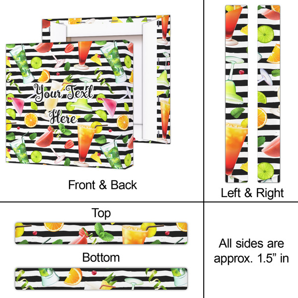 Cocktails 12x12 - Canvas Print - Approval