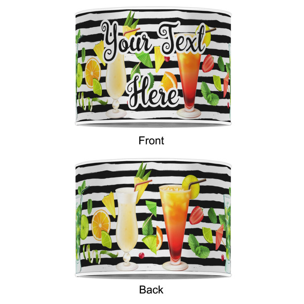 Cocktails 16" Drum Lampshade - APPROVAL (Poly Film)