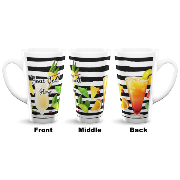 Cocktails 16 Oz Latte Mug - Approval