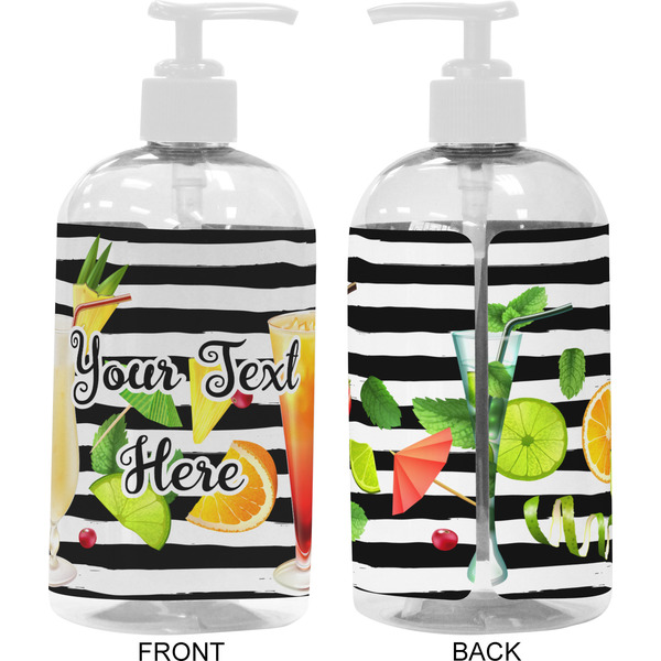 Cocktails 16 oz Plastic Liquid Dispenser- Approval- White