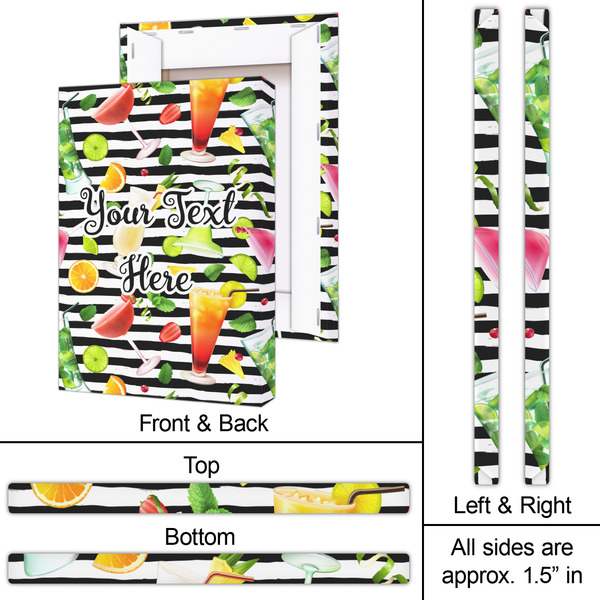 Cocktails 20x30 - Canvas Print - Approval