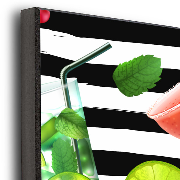 Cocktails 20x30 Wood Print - Closeup