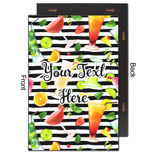 Cocktails 20x30 Wood Print - Front & Back View