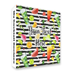 Cocktails 3 Ring Binder - Full Wrap - 2" (Personalized)