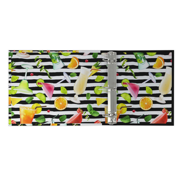 Cocktails 3 Ring Binders - Full Wrap - 2" - OPEN INSIDE