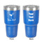 Cocktails 30 oz Stainless Steel Tumbler - Royal Blue - Double-Sided (Personalized)
