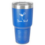 Cocktails 30 oz Stainless Steel Tumbler - Royal Blue - Single-Sided (Personalized)