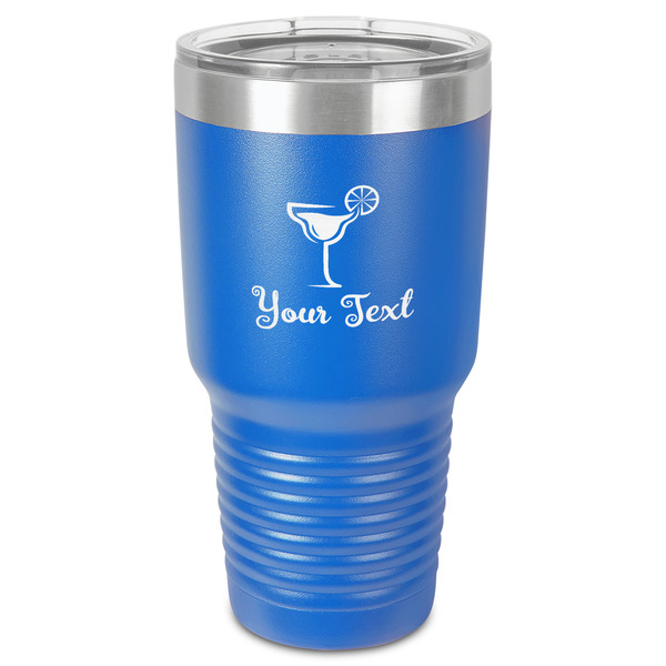 Custom Cocktails 30 oz Stainless Steel Tumbler - Royal Blue - Single-Sided (Personalized)
