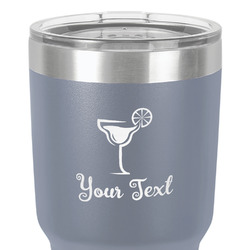 Cocktails 30 oz Stainless Steel Tumbler - Grey - Single-Sided (Personalized)
