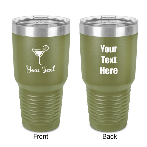 Custom Cocktails 30 oz Stainless Steel Tumbler - Olive - Double-Sided (Personalized)