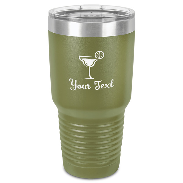 Custom Cocktails 30 oz Stainless Steel Tumbler - Olive - Single-Sided (Personalized)