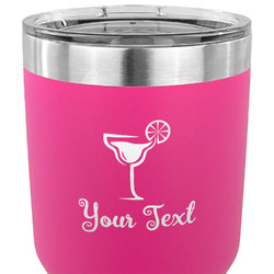 Cocktails 30 oz Stainless Steel Tumbler - Pink - Double Sided (Personalized)